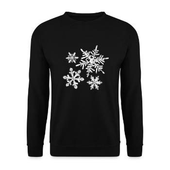 winter - Unisex Sweatshirt - black - Front - Alina (178cm) & Michal (187cm)