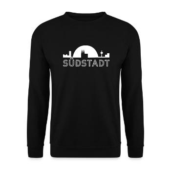 Köln Südstadt Veedelstuff - T-Shirts & mehr - Unisex Pullover - Schwarz - Vorne - Alina (178cm) & Michal (187cm)
