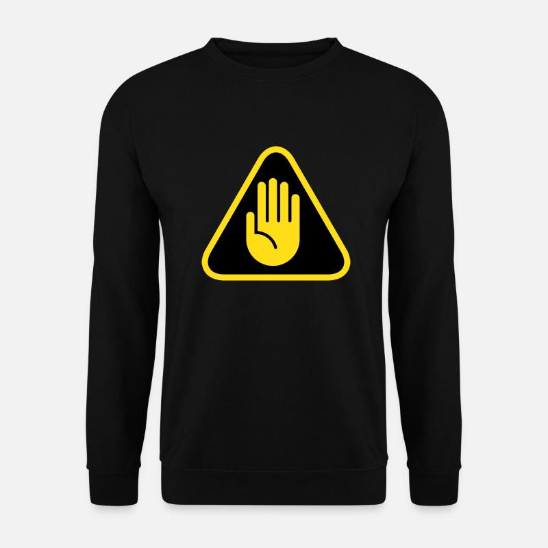 Stop Symbol - Unisex Pullover - Schwarz