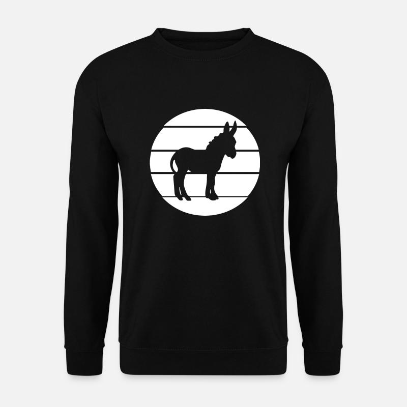 Donkey Esel - Unisex Pullover - Schwarz