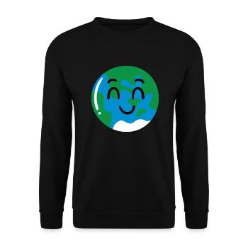 Erde - Unisex Pullover - Schwarz - Vorne - Alina (178cm) & Michal (187cm)
