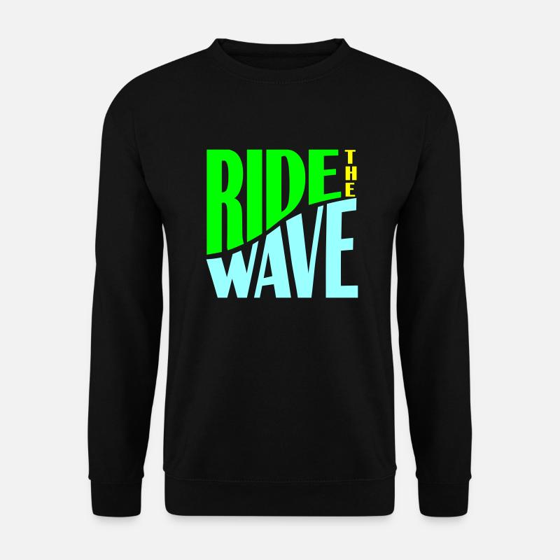 Ride the Wave plotter - Unisex Sweatshirt - black