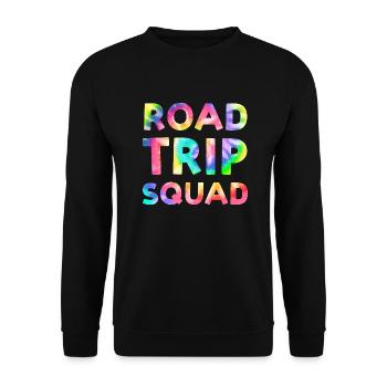 Road trip Voyage en groupe Vacances en voiture en famille - Sweat-shirt Unisexe - noir - Devant - Alina (178cm) & Michal (187cm)
