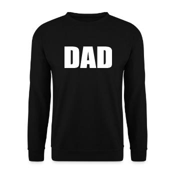 Dad - Unisex Pullover - Schwarz - Vorne - Alina (178cm) & Michal (187cm)