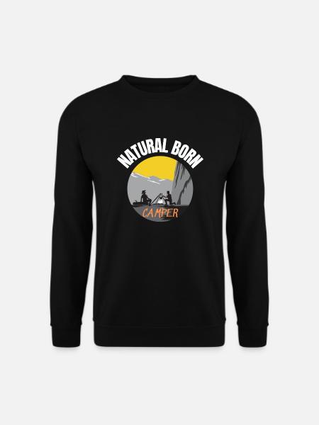 Natural born camper - Unisex Sweatshirt - black