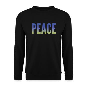 Peace - Unisex Pullover - Schwarz - Vorne - Alina (178cm) & Michal (187cm)