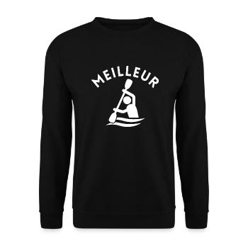 Meilleur canoë humour - Sweat-shirt Unisexe - noir - Devant - Alina (178cm) & Michal (187cm)