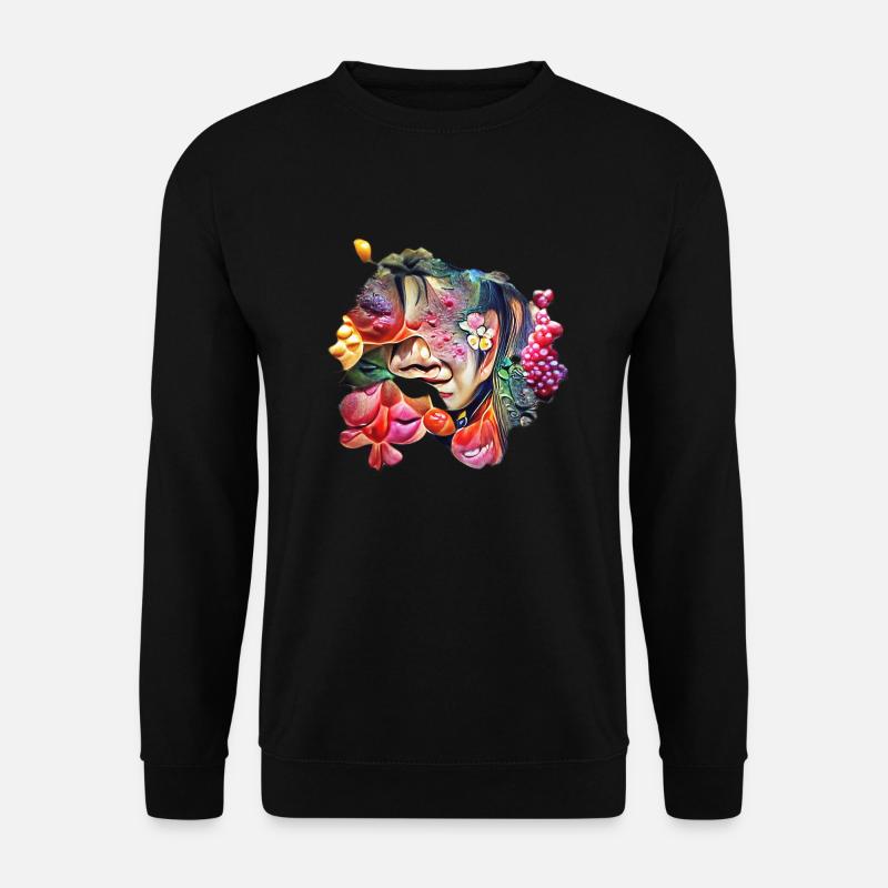 Fruit face - Unisex Sweatshirt - black