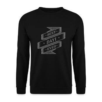 best dayı ever - Unisex Pullover - Schwarz - Vorne - Alina (178cm) & Michal (187cm)