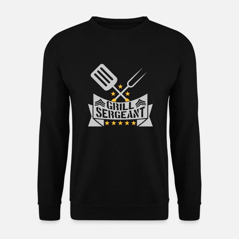 Grill Sergeant Barbecue Grillfest - Unisex Sweatshirt - black