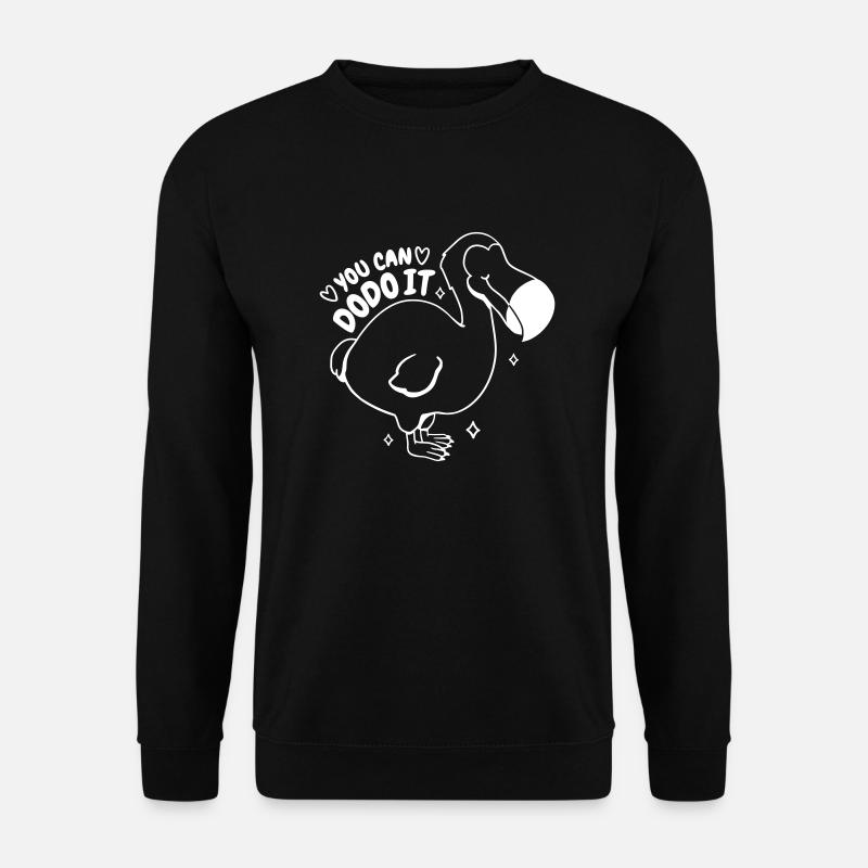 to do Dodo vogel lustiger do it Spruch Cartoon 1 - Unisex Pullover - Schwarz
