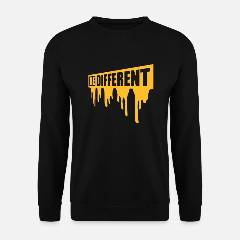 Be different Logo Design - Unisex Pullover - Schwarz