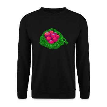 Tomato Bag - Unisex Sweatshirt - black - Front - Alina (178cm) & Michal (187cm)