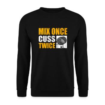 Concrete Finisher Concrete Mixer Construction - Unisex Sweatshirt - black - Front - Alina (178cm) & Michal (187cm)