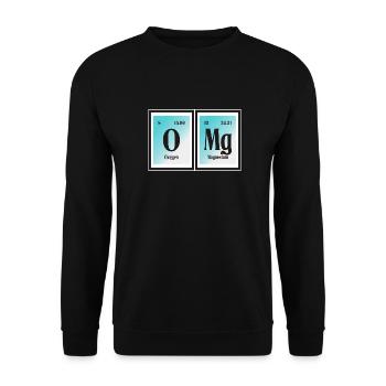 | OMG Tableau périodique des éléments - Sweat-shirt Unisexe - noir - Devant - Alina (178cm) & Michal (187cm)