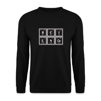 | scientifique Tableau périodique des éléments - Sweat-shirt Unisexe - noir - Devant - Alina (178cm) & Michal (187cm)