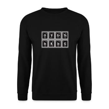 Überdenken | Periodensystem der Elemente - Unisex Pullover - Schwarz - Vorne - Alina (178cm) & Michal (187cm)