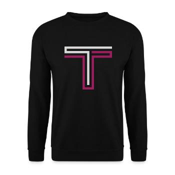 T Bekleidung Marke - Unisex Pullover - Schwarz - Vorne - Alina (178cm) & Michal (187cm)