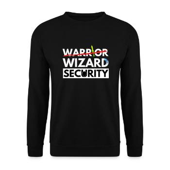 KRIEGER IST WIZARD SECURITY DRAGONS ADVENTURES JDR - Unisex Pullover - Schwarz - Vorne - Alina (178cm) & Michal (187cm)