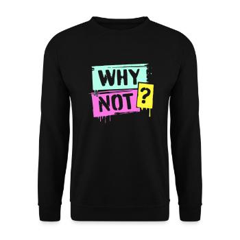 WHY NOT? - Unisex Pullover - Schwarz - Vorne - Alina (178cm) & Michal (187cm)