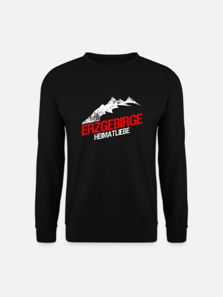 Erzgebirge Wandern Berg - Unisex Pullover - Schwarz