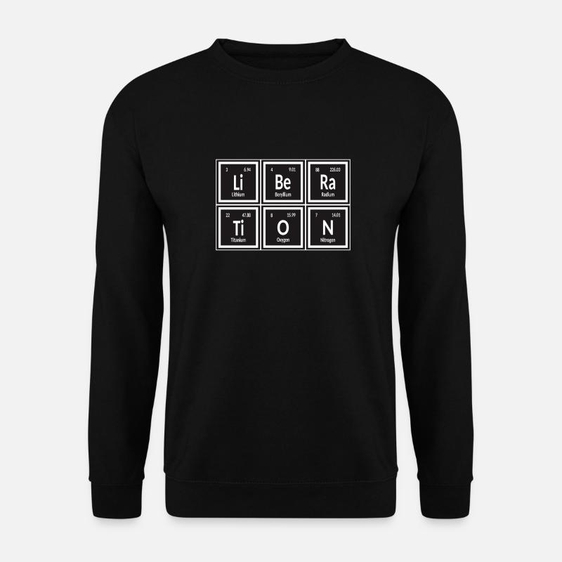Befreiung | Periodensystem der Elemente - Unisex Pullover - Schwarz