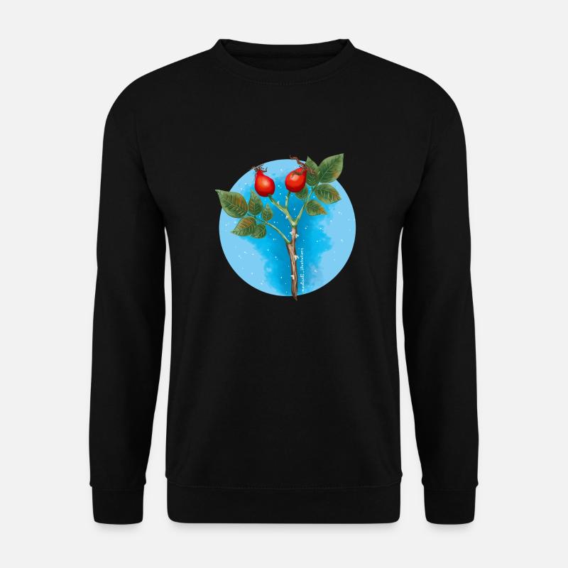 Hagebutten - Unisex Pullover - Schwarz