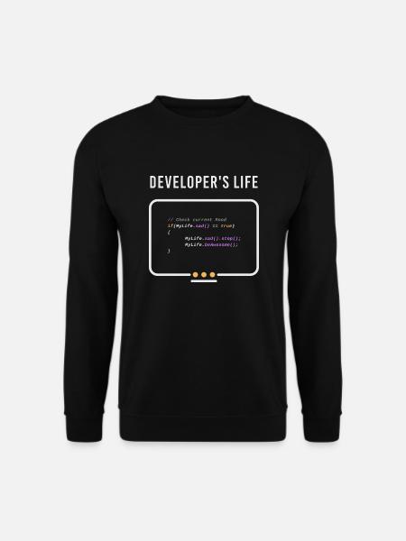 Nerd Entwickler Informatik Programmierer Developer - Unisex Pullover - Schwarz