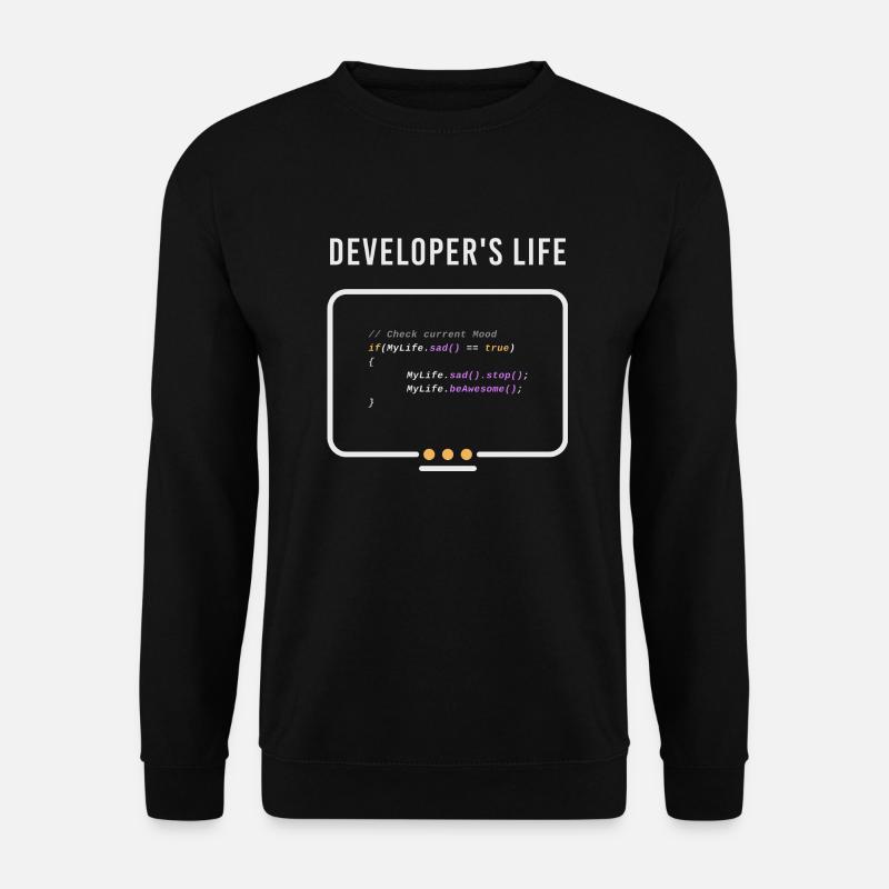 Nerd Entwickler Informatik Programmierer Developer - Unisex Pullover - Schwarz