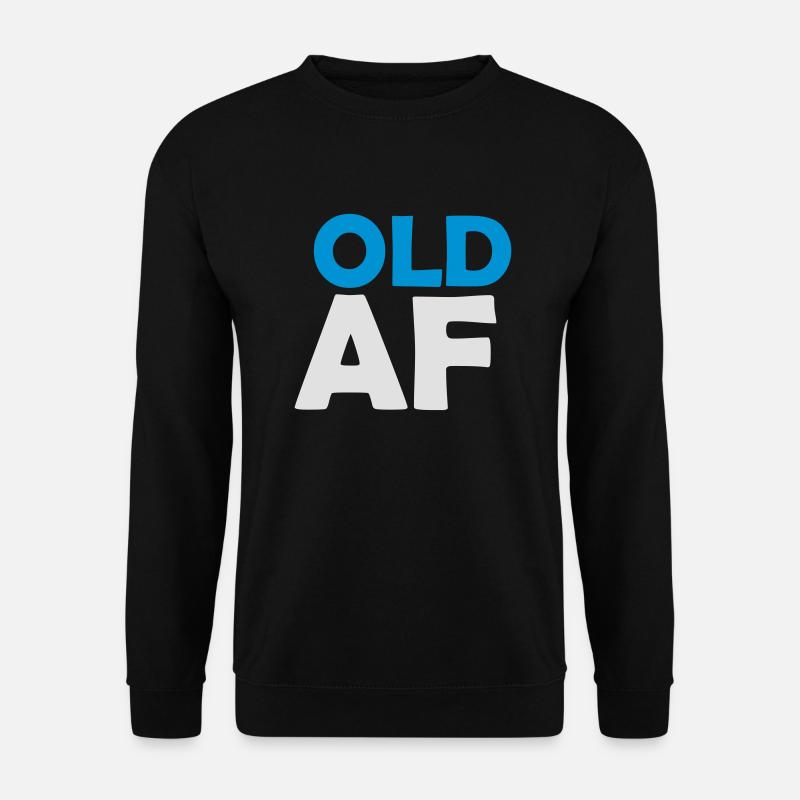 old AF Text Logo - Unisex Sweatshirt - black
