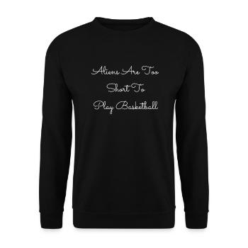 basket animation aba basketball basketball design - Unisex Pullover - Schwarz - Vorne - Alina (178cm) & Michal (187cm)