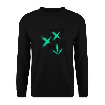 Brich jede Grenze - Unisex Pullover - Schwarz - Vorne - Alina (178cm) & Michal (187cm)