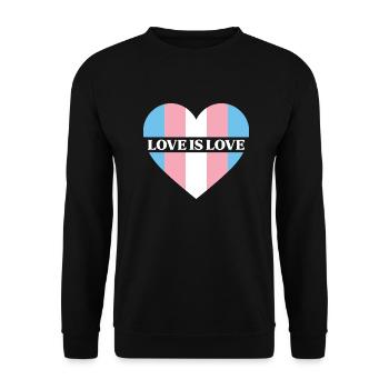 LGBTQ Nonbinary Coloré Rainbow Flag LGBTQ + Pride - Sweat-shirt Unisexe - noir - Devant - Alina (178cm) & Michal (187cm)