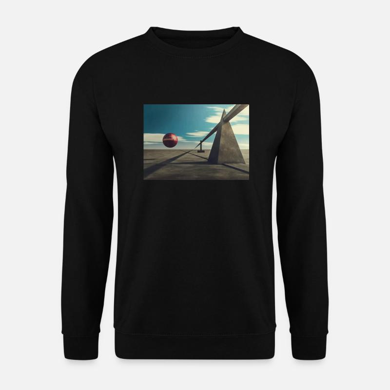 Surreales 3D-Design - Unisex Pullover - Schwarz