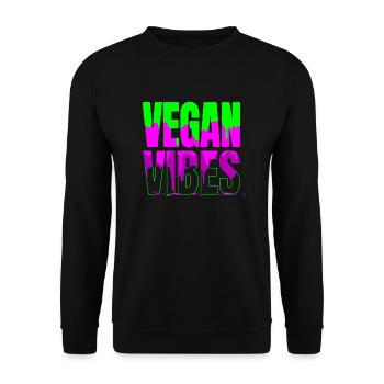 veganism veggie vegetable pro vegan sayings - Unisex Pullover - Schwarz - Vorne - Alina (178cm) & Michal (187cm)