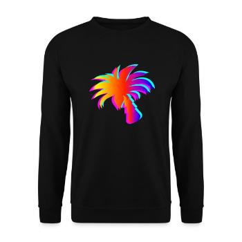 Electric Palms : des vibrations de fête vibrantes - Sweat-shirt Unisexe - noir - Devant - Alina (178cm) & Michal (187cm)