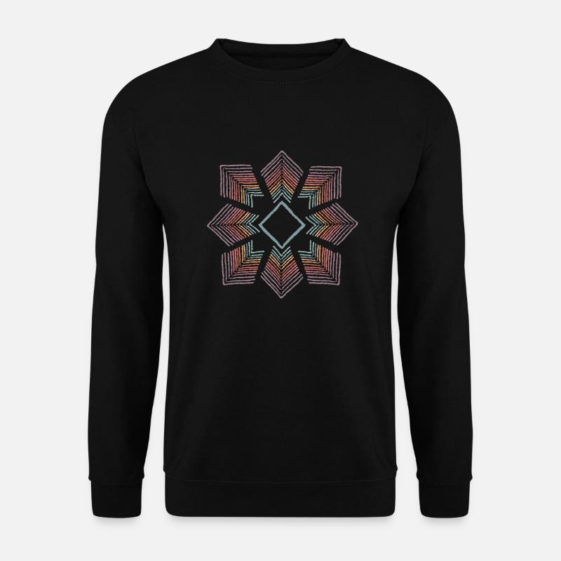 Rainbow Flower - Unisex Sweatshirt - black