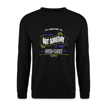 birthday gift jokes telescope funny quote - Unisex Pullover - Schwarz - Vorne - Alina (178cm) & Michal (187cm)