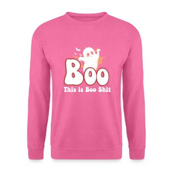 This is Boo Sheet - Sweat-shirt Unisexe - rose - Devant
