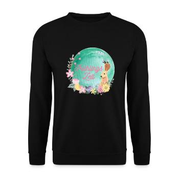 Frühling - Unisex Pullover - Schwarz - Vorne - Alina (178cm) & Michal (187cm)