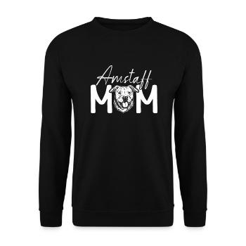 American Staffordshire Bull Terrier Staffy Dog - Unisex Sweatshirt - black - Front - Alina (178cm) & Michal (187cm)