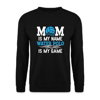 Water Polo Wasserball - Unisex Sweatshirt - black - Front - Alina (178cm) & Michal (187cm)