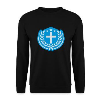 Étoiles Jésus-Christ Couronne de laurier - Sweat-shirt Unisexe - noir - Devant - Alina (178cm) & Michal (187cm)