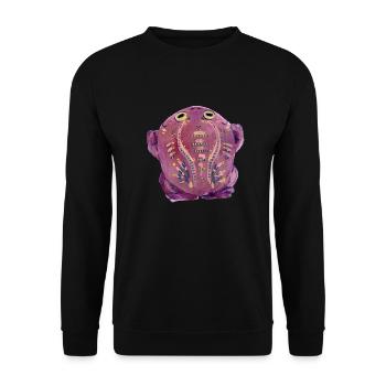 Purple Kröte - Unisex Pullover - Schwarz - Vorne - Alina (178cm) & Michal (187cm)