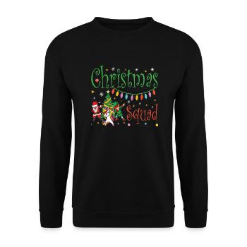 Équipe de Noël - Sweat-shirt Unisexe - noir - Devant - Alina (178cm) & Michal (187cm)