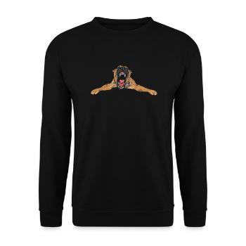 Malinois Belgian Shepherd Mechelaar Dog - Unisex Sweatshirt - black - Front - Alina (178cm) & Michal (187cm)