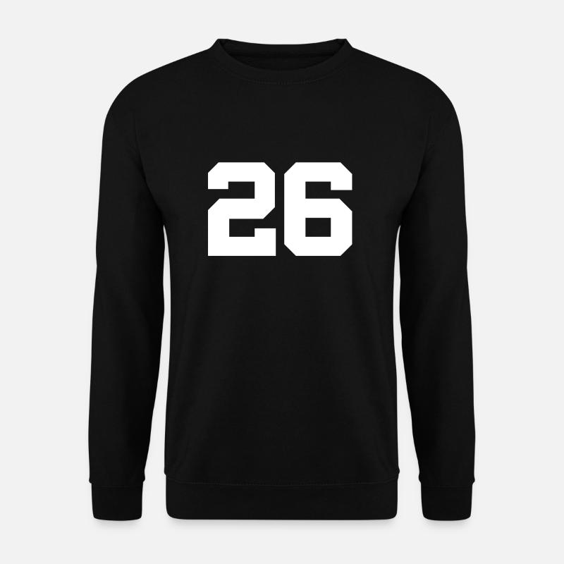 Anzahl 26 - Unisex Pullover - Schwarz