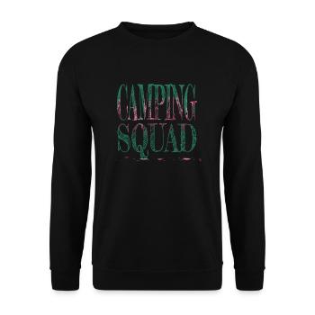 birthday present camping hoodie camping men - Unisex Pullover - Schwarz - Vorne - Alina (178cm) & Michal (187cm)