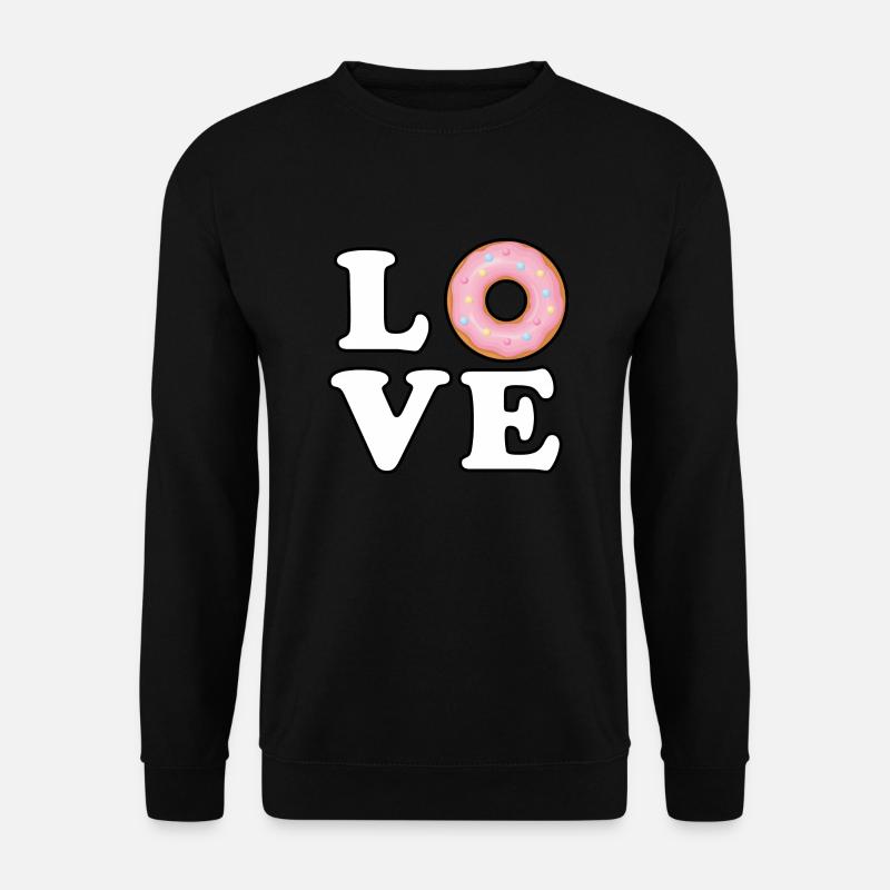 Donut Love - Unisex Pullover - Schwarz