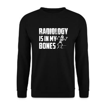 Radiology Is In My Bones X-Ray Rad Tech Radiology - Unisex Pullover - Schwarz - Vorne - Alina (178cm) & Michal (187cm)